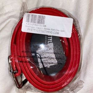 RED Basic Square Buckle Belt